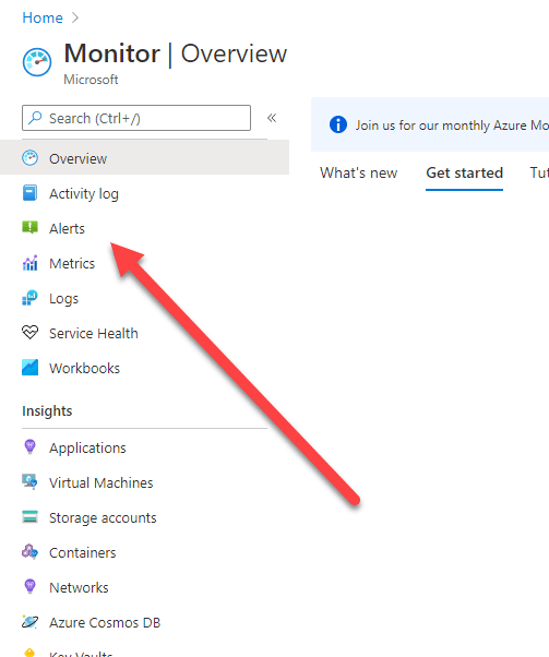 Azure Monitor Alerts